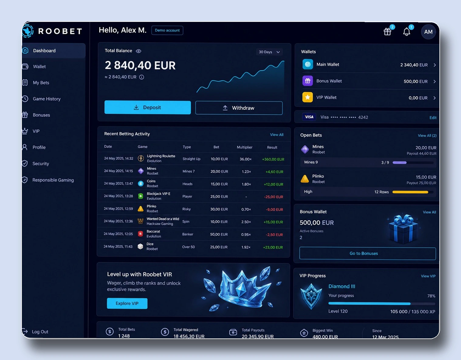 Roobet — casino free spins χωρισ ταυτοποιηση